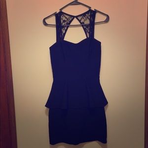 Black Peplum dress
